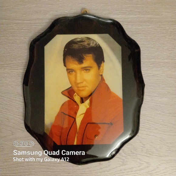 Vintage Elvis wall picture 9"x8"x0.5" - Picture 2 of 7